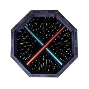 Dice Tray, Space Battle Octagon Wooden Rolling Tray for D&D Tabletop Board Games - Picture 1 of 2