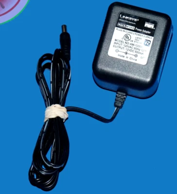 PROBADO 12V 500mA 0.5AMP Adaptador de Fuente de Alimentación Cargador AC/DC LINKSYS AM-12500 NES Foto 1 de 4