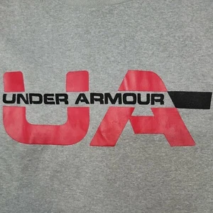 UNDER ARMOUR HERREN LOGO TEE GRÖSSE LARGE LOCKERE PASSFORM T-SHIRT, GRAU - Bild 1 von 3