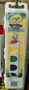Crayola Washable Watercolor Pans with Brush, 8 Colors - Picture 1 of 1