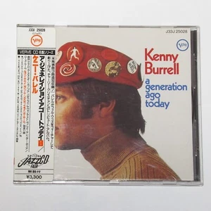 KENNY BURRELL A GENERATION AGO TODAY JAPAN CD J33J 25028 3300YEN w/STICKER OBI - Picture 1 of 11