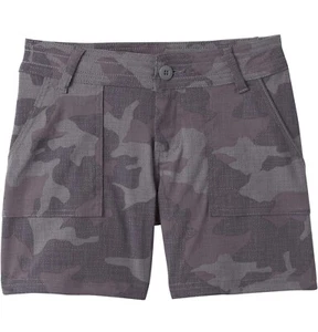 prAna Women's $59 Olivia Short 5" inseam in Gravel Camo Size 2 - Picture 1 of 4