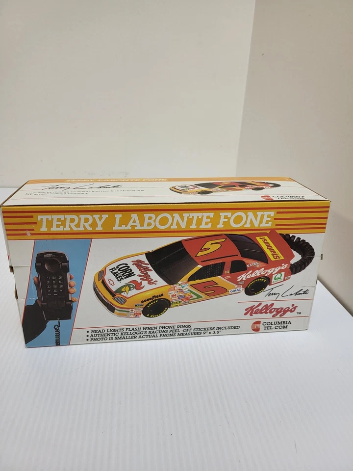 Vintage 1991 #5 Terry Labonte Fone Corded Phone - Columbia Telecommunications