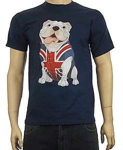BRITISH BULLDOG T-SHIRT - Union Jack Bull Dog - Choice Of Colours - Picture 1 of 6