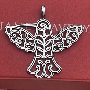 Colgante colibrí de plata de ley retirado James Avery - Imagen 1 de 12