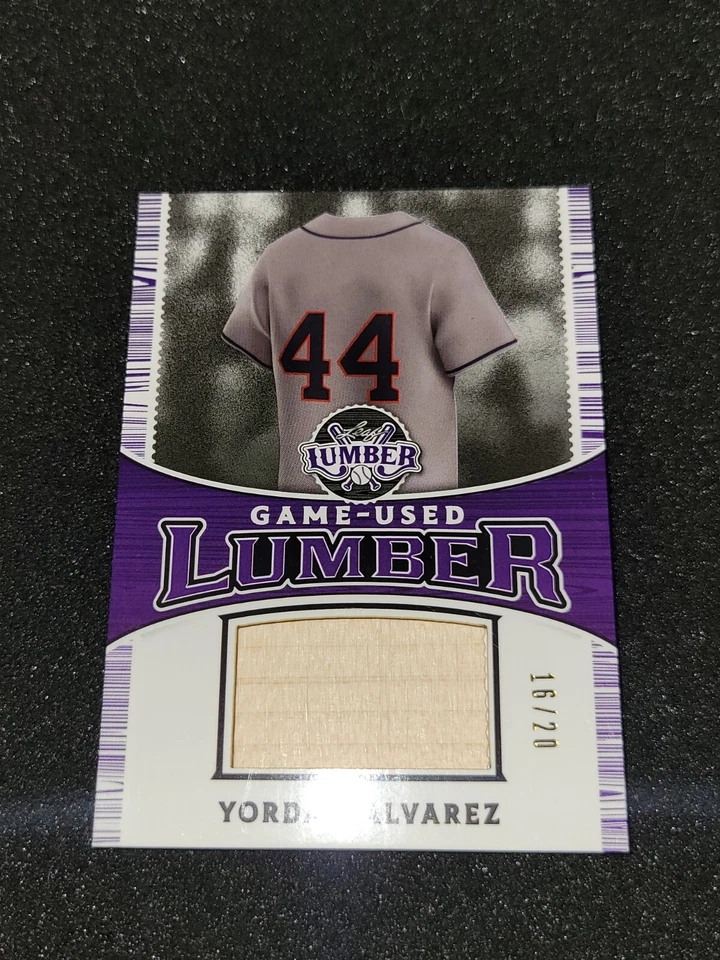 2024 Leaf Lumber Baseball Yordan Alvarez #16/20 Bat Relic  - Image 1 of 2