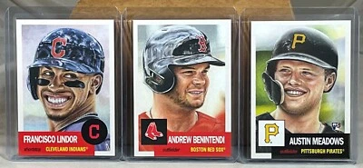 2018 TOPPS LIVING SET WEEK 21 61 FRANCISCO LINDOR 62 ANDREW BENINTENDI 63 MEADOW - Image 1 of 2