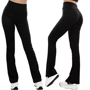 Pantaloni donna zampa flare campana fitness tuta basic sportivi TOOCOOL H908 - Foto 1 di 5