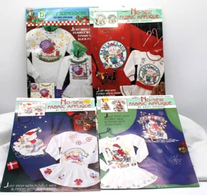 90er Weihnachten ohne Nähen Stoff Applikation Daisy Kingdom Menge 4 Vintage Designs - Bild 1 von 21