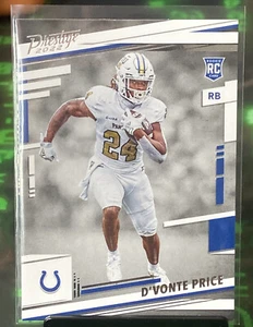 2022 Panini Prestige D'vonte Price Rookie Card #344 Indianapolis Colts P44 - Picture 1 of 5