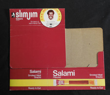 1978 Slim Jim store Display Box RARE w/card White Shoes Johnson Houston Oilers