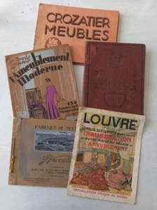 Lot of 5 Crozatier T&B Vercelli Louvre Antique Furniture Furniture Catalogues - Picture 1 of 24
