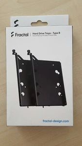 Einbaurahmen Fractal 2,5" und 3,5" schwarz, FD-A-TRAY-001, NEU OVP, VE 2 Stk. - Bild 1 von 2