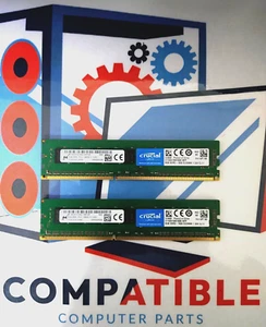 Crucial RAM KIT 16GB2 x 8GB DDR3L 1600MHz ECC UDIMM CT102472BD160B Server Memory - Picture 1 of 3