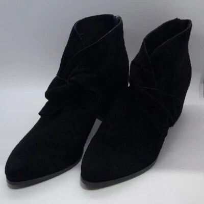 Botines Eileen Fisher Luxe de gamuza negros lisos para mujer talla 8 Foto 1 de 4