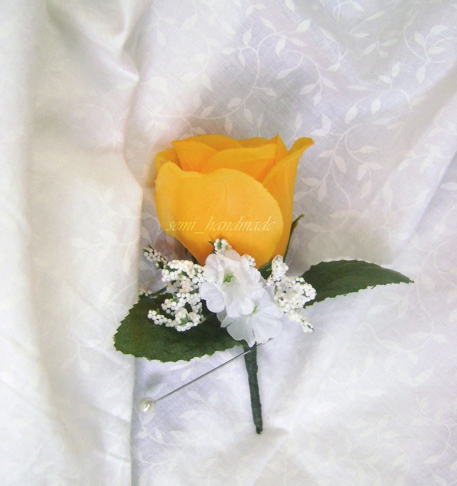 Pin rosa*boutonniere*corsé*tu elección*novio*padrino*promoción*boda*fiesta Foto 1 de 1