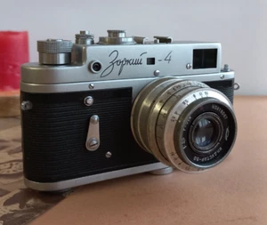 Film Camera 35mm Rangefinder Zorki 4 Industar 50mm f/2 Lens tested Working ussr - Picture 1 of 22