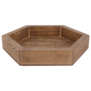 Snack Serving Tray Wood Food Tray Jwelery Display Plate Wooden Serving Tray - Picture 1 of 12