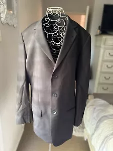 COUNTRY ROAD Mens Black 3 Button Suit Jacket Business 100% Wool 40 L - Picture 1 of 7