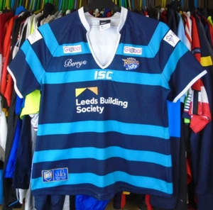 LEEDS RHINOS JAMIE PEACOCK 2015 ISC RUGBY LEAGUE SHIRT JERSEY WOMENS SIZE 16 - Picture 1 of 6