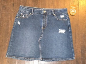 Wonder Nation Girls Denim Skirt Sz L XL Plus XXL Wash New NWT - Picture 1 of 5