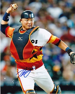 HANK CONGER HOUSTON ASTROS ACTION SIGNED 8x10 - Picture 1 of 1