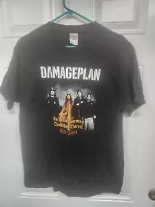 VINTAGE T SHIRT Damage Plan Dimebag Darrell Tribute 2005 Tennessee River L Black - Picture 1 of 5