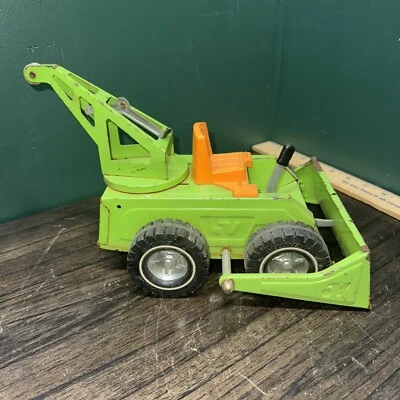 1970's vintage Nylint Road construction plow tow dozer tractor CAT - Image 1 of 4