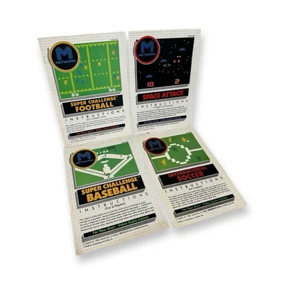 Lot 4 M Network Atari 2600 Manuals Space Attack Football Baseball Soccer - Image 1 of 4