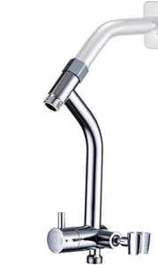 Ganzmetall Duschumsteller mit niedrigem Handhalter, 3-Wege Umschaltventil mit... - Bild 1 von 6