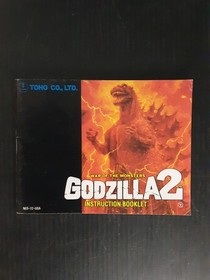 Toho Co., LTD. Godzilla 2 War Of Monsters NES Instruction Booklet