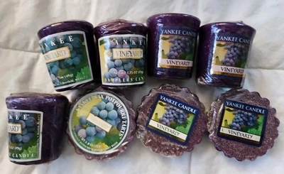Yankee Candle Votives + Tartas ¡Lote de 6! VIÑEDO Perfumado (Tiempo de Quemado 15 Horas) Foto 1 de 4