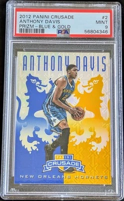 Anthony Davis 2012 Panini Crusade Prizm Blue & Gold #2 PSA 9 MINT MT ROOKIE RC - Image 1 of 3