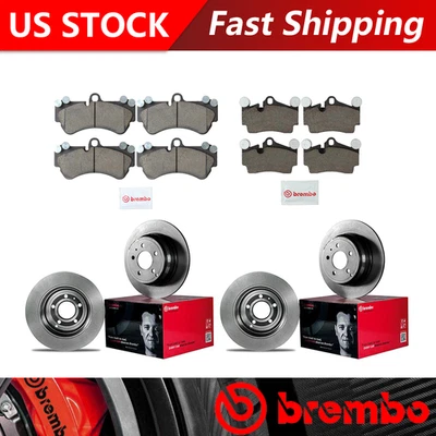 Kit de rotores de freno y pastillas de cerámica para Volkswagen Touareg 2006 - Brembo Foto 1 de 4