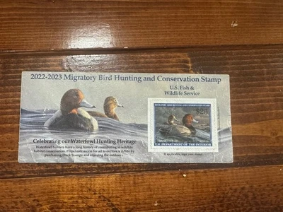 RW89A 2022 - 2023 - US Federal Duck Stamp Used Condition Issues - Image 1 of 4