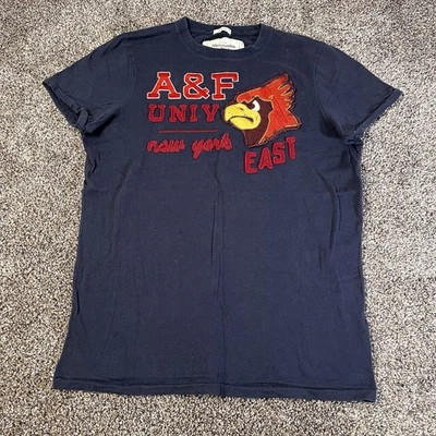 Camisa De Colección Abercrombie & Fitch Para Hombres Talla L Universidad Músculo Bordado Logo Foto 1 de 4