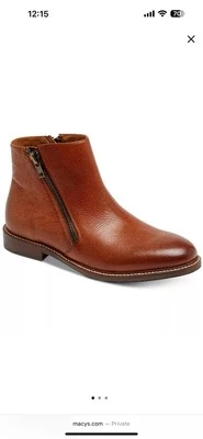 Kenneth Cole Reaction Men's Leather Zipper Dress Ankle Boot Shoes 11.5 M US - Image 1 of 4