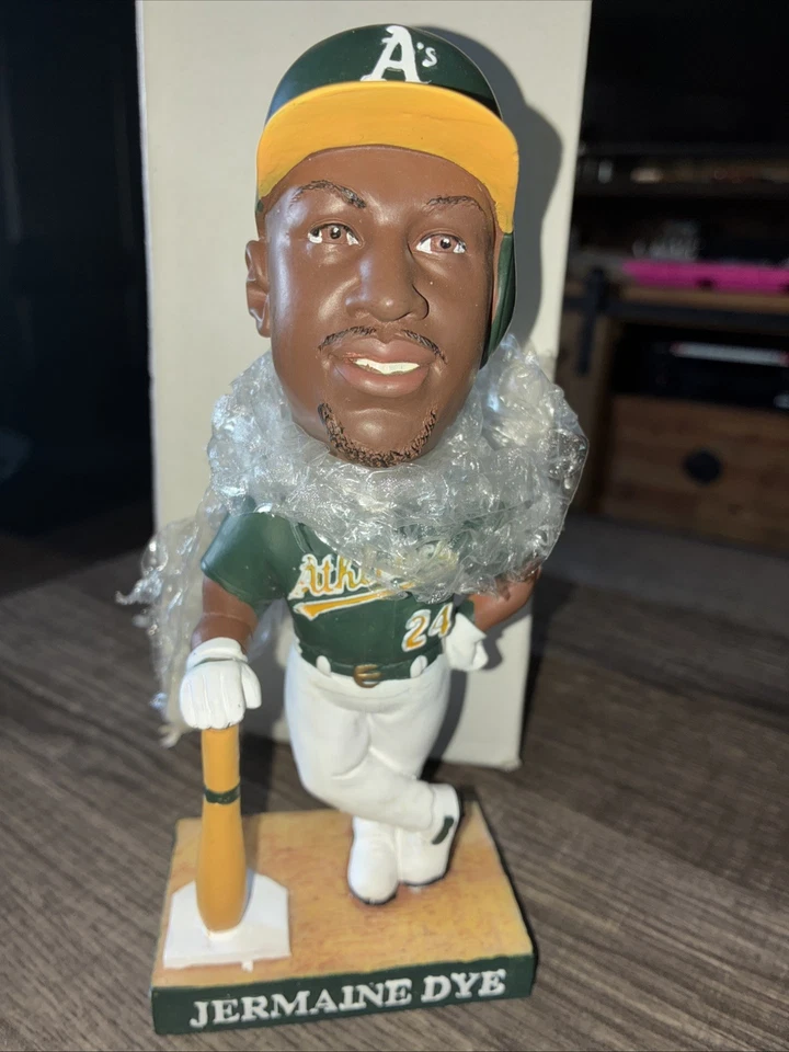 Limited Edition Collector 2002 Jermaine Dye Oakland A's Athletics Bobblehead - Image 1 of 4