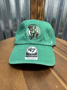 Boston Celtics '47 Brand Green Clean Up Adjustable Dad Hat New W/ Tag $30 Retail - Picture 1 of 2