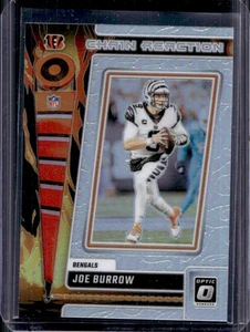2023 Donruss Optic Joe Burrow Chain Reaction Holo Prizm #CR-JB Bengals - Picture 1 of 2