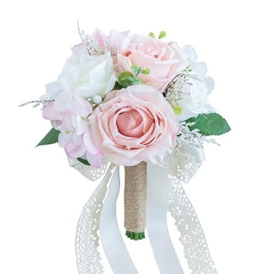 Brautstrauß mit eleganten gebrannten Orange und Terrakotta Rosen für Hochzeite - Bild 1 von 4