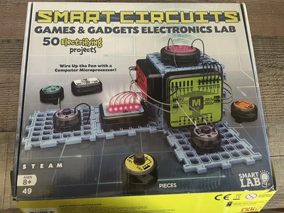 Smart Circuits Games Gadgets Electronics Lab 50 Projects Ages 8+ STEAM Learning  - Image 1 of 3