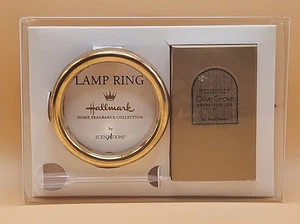 Hallmark Gold Lamp Ring with Olive Grove Refresher Oil .5 oz Home Fragrance  - Picture 1 of 3
