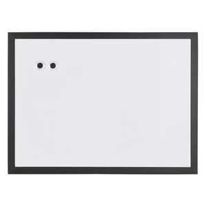 FORAY Magnetic Dry-Erase Decor Board, 18" x 24", White, Black Frame - Picture 1 of 4
