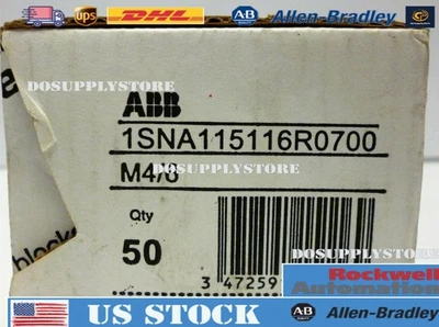 NEW Box of 50 ABB 1SNA115116R0700 Terminal Blocks - Image 1 of 4