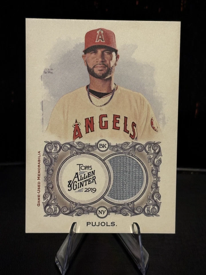 2019 Allen & Ginter Albert Pujols Game Used Jersey #FSRB-AP - Angels - Image 1 of 2
