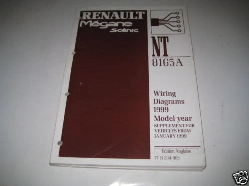 Taller Manual Eléctrico Alambrado Diagrama Renault Megane Scenic Desde 01/1999 - Imagen 1 de 1