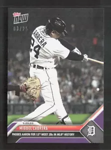 2023 Topps Now #937 Miguel Cabrera Viola/25 - Foto 1 di 2