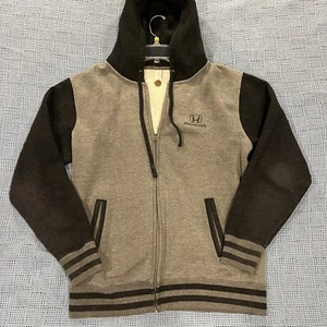 Y2k Honda Independent Trading Company Hoodie Black Grey Mens M Vtg Logo Full Zip - Picture 1 of 13