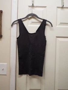 Yummie Tummie Tank With Reversible Neckline - Asphalt- 1X/2X - NEW - Picture 1 of 3